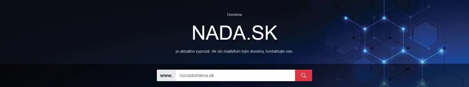 Pr&iacute;klad zablokovanej dom&eacute;ny