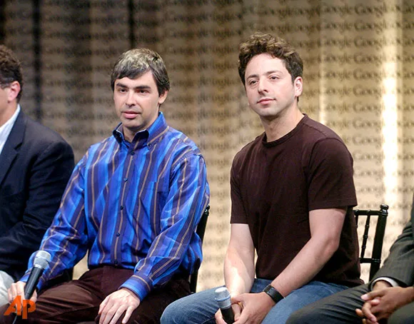 Larry Page a Sergey Brin - Google