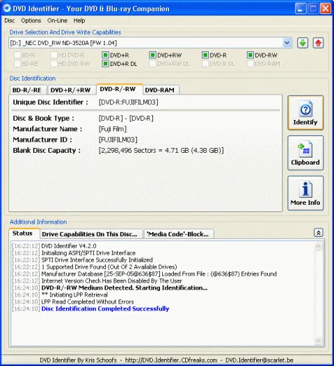 DVD Identifier