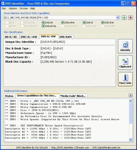 DVD Identifier