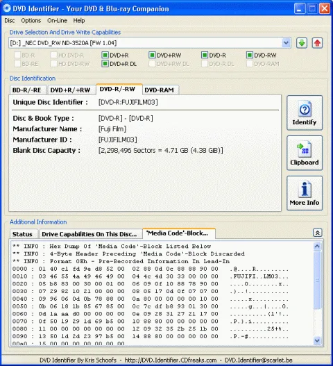 DVD Identifier
