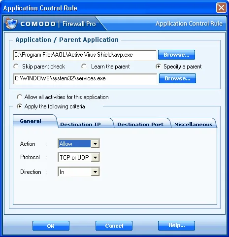 Podrobné nastavenie parametrov