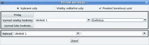 Atribúty uzlu