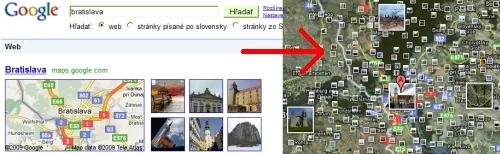 Google Search s lokaciou