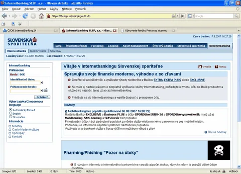 Internetbanking SLSP
