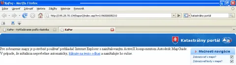 Mapy si vo Firefoxe nepozrieme