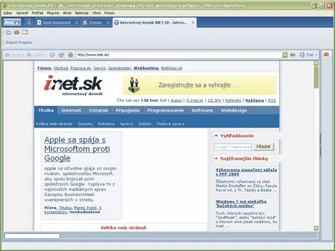 Internetov&yacute; prehliadač