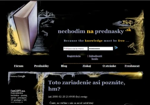 Nechodimnaprednasky.sk