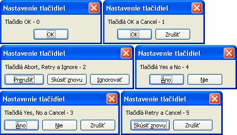 Tastavenie tlacidiel