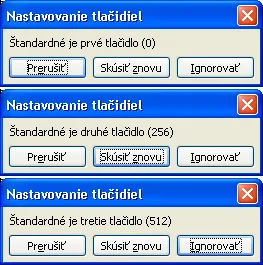 Nastavenie tlacidiel