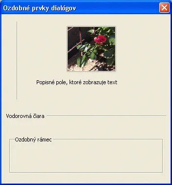 Praktická ukážka ozdobných prvkov