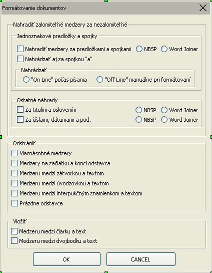 Formátovanie dokumentu