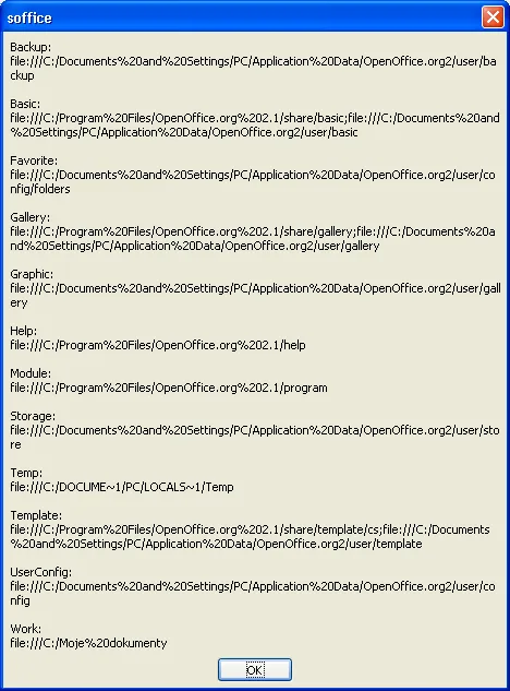 Cesty v OpenOffice.org