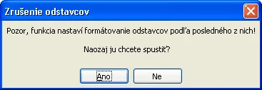 Upozornenie na zmenu formátu