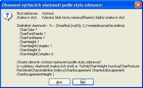 Kontrola štýlov