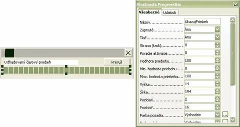 Defin&iacute;cia panelu priebehu
