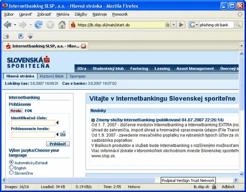Zobrazenie https a certifikátu vo Firefoxe
