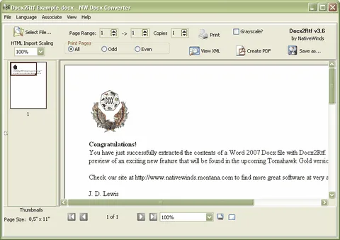 Otvorenie DOCX súboru