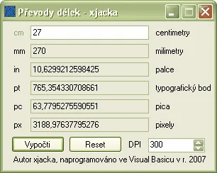 Prevodu dĺžok