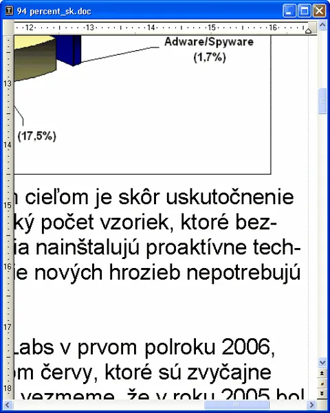 Pôvodní delenie textu