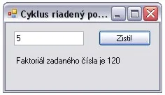 Výpočet faktoríálu