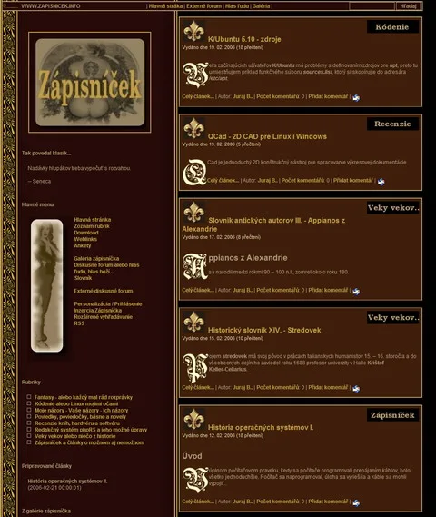 Zapisnicek.info