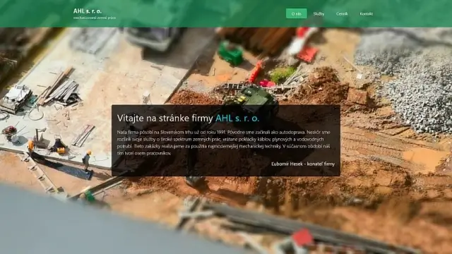Webstránka AHL.sk