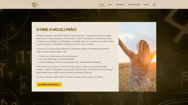 Webstránka EvasAcademy.sk