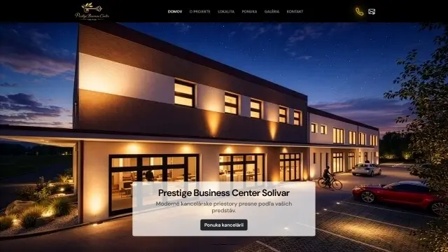 Webstránka PrestigeBCSolivar.sk