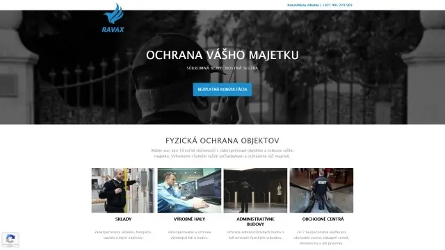 Webstránka SalusGroup.sk