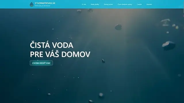 Webstránka StudnaPreVas.sk